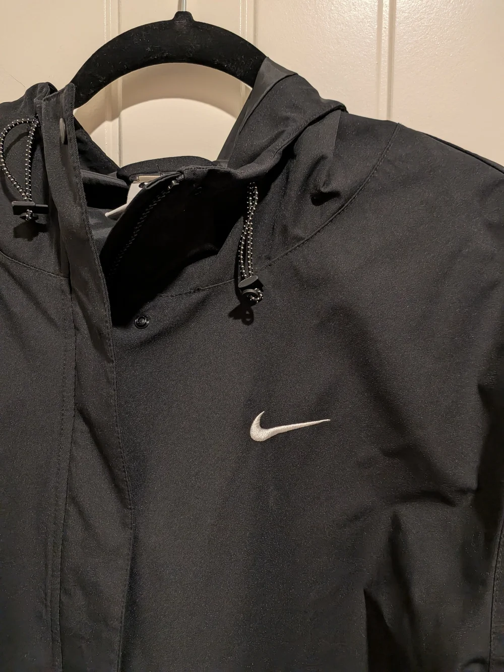 Nike Women's Black Hooded Waterproof Coat